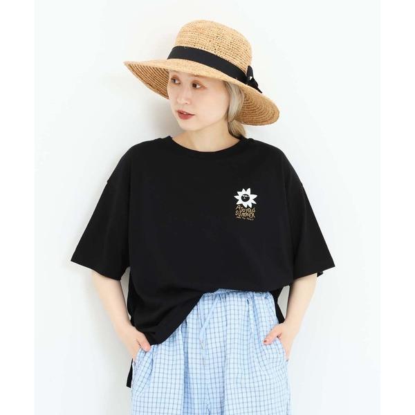 tシャツ 半袖 SUNワイドなプリントT レディース