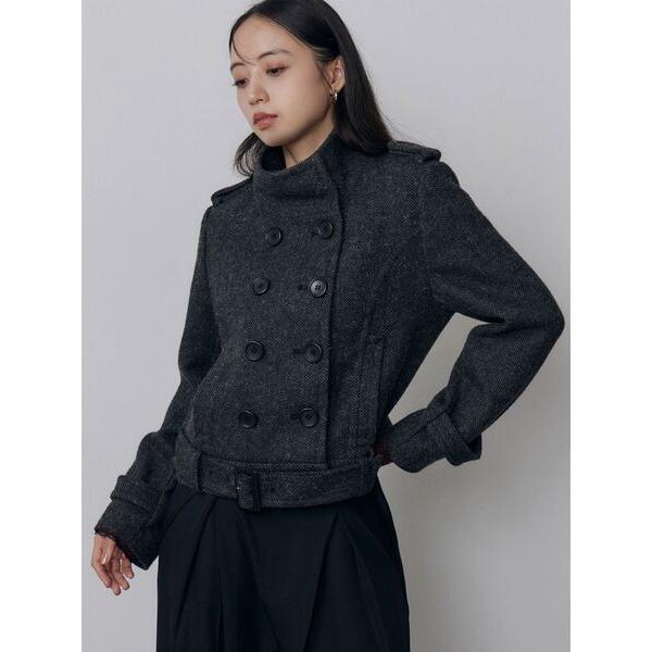 コート アウター ナポレオンショートジャケット レディース