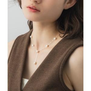 ネックレス パールチェーンネックレス レディース