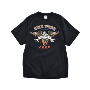 tシャツ 「USED」デッドストック “BIKE WEEK 2008” バイク Tシャツ メンズ レディース