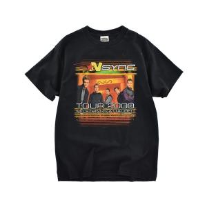 tシャツ 「USED」Y2K NSYNC “No Strings Attached Tour 2000” バンド Tシャツ メンズ レディース