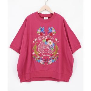 tシャツ ScoLar(スカラー) スカラー×ヒョウ 刺繍プルオーバー レディース
