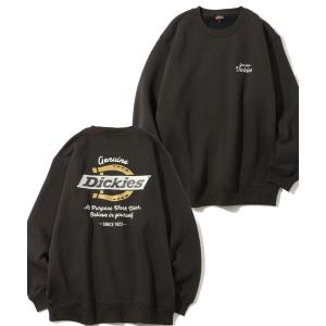 トレーナー スウェット 裏起毛 「GENUINE DICKIES/ジェニュインディッキーズ」 アソート 裏起毛 刺繍＆プリント クルーネック 長袖 トレーナー