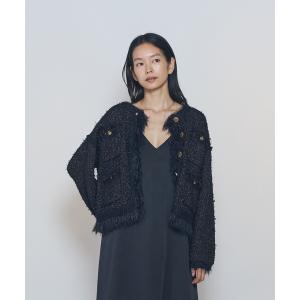 セレモニースーツ スーツ 「WEB限定カラーあり」”La Seine”ツイードニットジャケット レディース