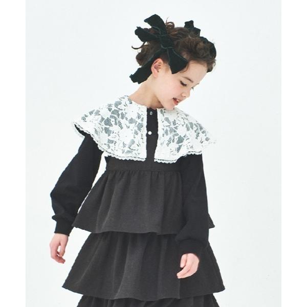 カーディガン ヴィンテージライクレース衿カーディガン キッズ 子供服 女の子