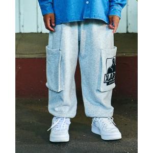 バッシングエイプ デニム風スウェットパンツ 130 A BATHING APE（アベイシングエイプ） パンツ BAPE EMBLEM DENIM PRINT