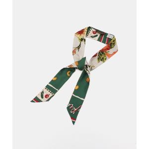ストール マフラー manipuri/マニプリ リバーシブル シルクタイスカーフ レディース