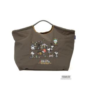 Ball & Chain とPEANUTSのコラボエコバッグ Ball＆Chain（ボールアンドチェーン） エコバッグ SNOOPY CROWN/POUCH