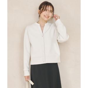 カーディガン 「WEB限定カラー」BEAUTY FORM JERSEY キーネックカーディガン レディース