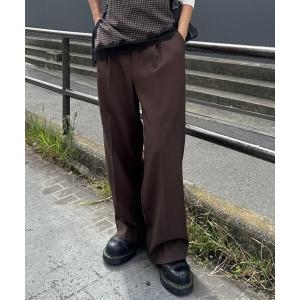 ワイドパンツ スラックス パンツ 「Ｓｍａｒｔ　Ｅａｓｙ」ウール調ワンタックワイドパンツ「切らずに履ける身長別サイズ/低身長/高身長/５サイズ５色/洗…