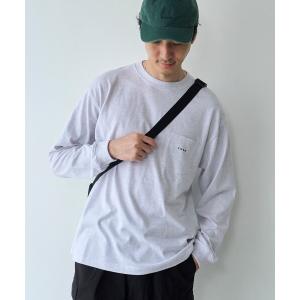 tシャツ 「Tough＆Soft」天竺coenロゴ刺繍入り無地長袖Tシャツ メンズ レディース