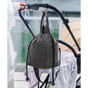 agnes b.（アニエスベー） マザーズバッグ キッズ ロゴ ハンドバッグ