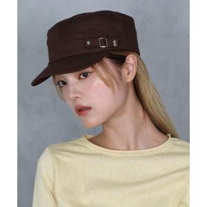 キャップ 帽子 レディース 「 BARELY BLUE / ベアリーブルー 」 ベルト デザイン ワーク キャップ レディース メンズ