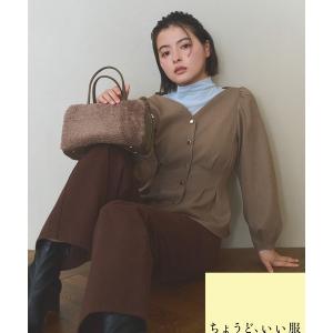 ブラウス シャツ 「ちょうど、いい服」きゅっと、メリハリ仕掛けトップス レディース
