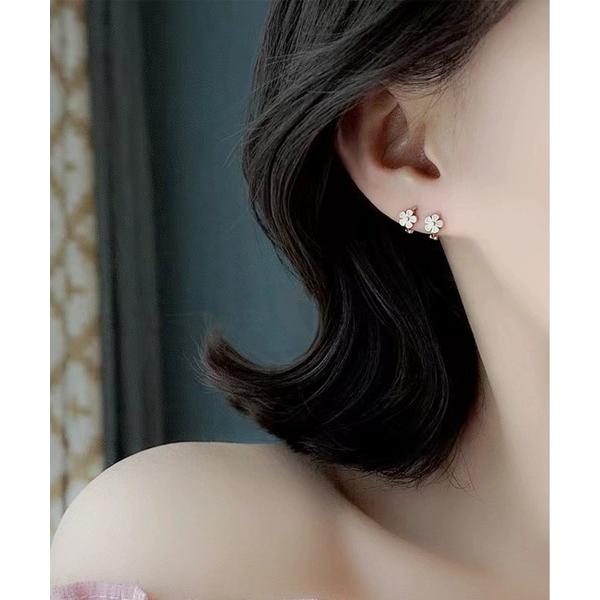 ピアス 「M2SUQARED/エムツースクエア」フラワーフープピアス/大人可愛いアクセサリー レディ...
