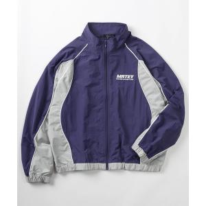 ブルゾン ジャンバー 「82」「MATEY」ウェーブライン パイピング切替 ナイロン スタンドブルゾン/トラックジャケット/ユニセックス/レディース/メンズ「S…