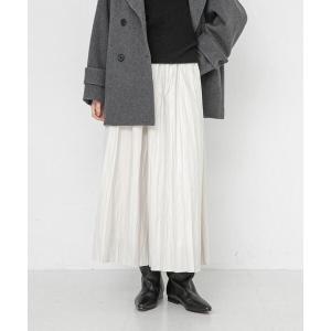 ロング スカート ランダムプリーツスカート