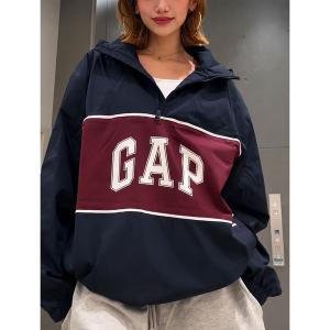コート ジャケット リラックスフィット GAPロゴ アノラックジャケット メンズ