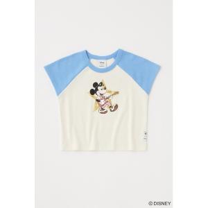 「Disney SERIES CREATED by MUS」 半袖Tシャツ FREE ライトブルー レディース