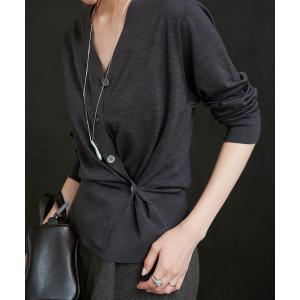 カーディガン R’IAM カシュクールカーディガン レディース