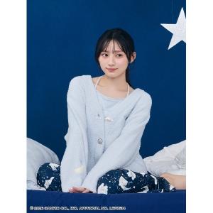 パジャマ ルームウェア 「Cinnamoroll」デザインボタンニットカーディガン レディース