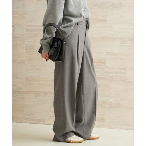 ワイドパンツ スラックス パンツ R’IAM WOOSTED BASIC パンツ レディース