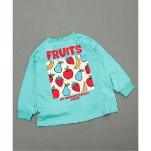 tシャツ 「後ろ姿が可愛い」バックボックスプリント長袖Tシャツ キッズ 子供服 男の子 女の子