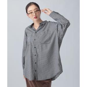 ブラウス シャツ アソートチェックシャツチュニック　1054544 レディース