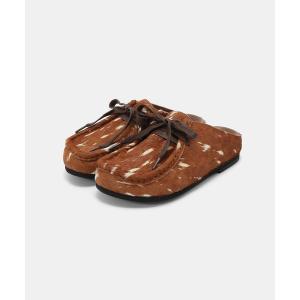 シューズ 「atelier brugge/アトリエブルージュ」 Oblique moq mules レディース
