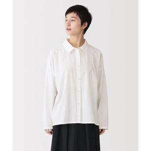 ブラウス シャツ 婦人　まっすぐ仕立てた　長袖シャツ レディース