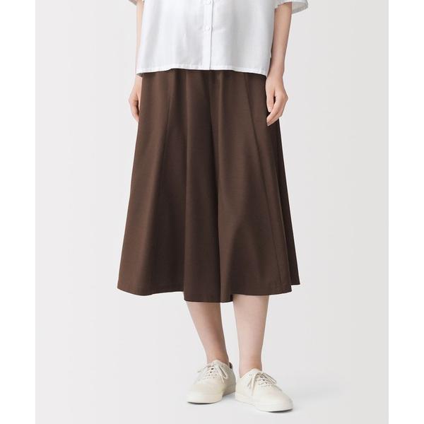 パンツ 婦人　なめらか　イージースカートパンツ レディース