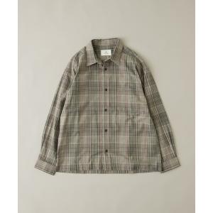 シャツ リラックスフィットチェックレギュラーカラーシャツ メンズ