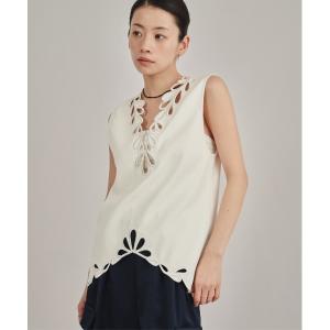 ブラウス シャツ 「louren/ローレン」eyelet embroidery tops/アイレットエンブロイダリートップス レディース