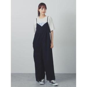 サロペット オーバーオール レースパッチワークサロペット レディース
