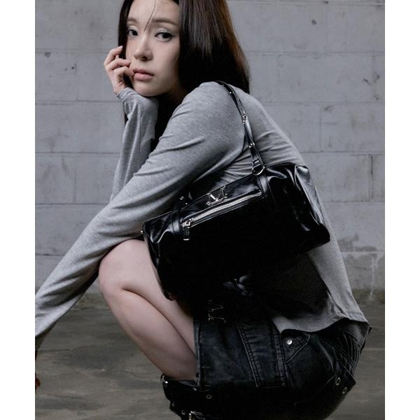 ショルダーバッグ バッグ 「MUCENT/ムセント」NOX METAL LOGO EYELET ST...