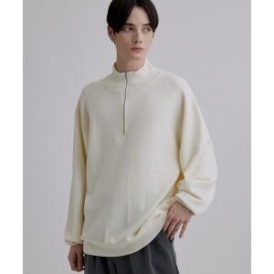 セーター ニット 「吸湿発熱」ミラノリブハーフジップニット メンズ｜ZOZOTOWN Yahoo!店