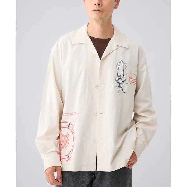 シャツ C.Bongrand × ETS.MATERIAUX Embroidery シャツ メンズ ...
