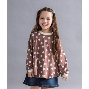 tシャツ 「WEB限定/DRC」総柄長袖Tシャツ キッズ 子供服 男の子 女の子