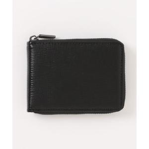 財布 「OKACHI」姫路レザーシリーズラウンドファスナー2つ折り財布 メンズ レディース