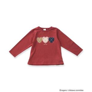 tシャツ 「アニメちいかわ」アーガイル長袖Tシャツ キッズ 子供服 男の子 女の子