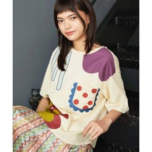 tシャツ Arte Libre プリントカットソー レディース