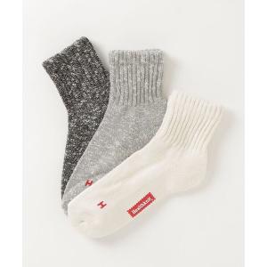 靴下 HEALTHKNIT/ベーシックスラブMIXソックス 3足セット メンズ