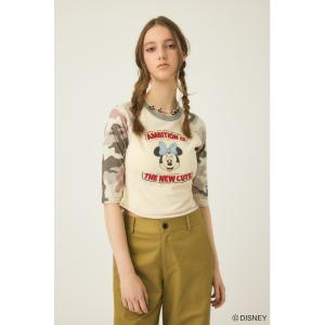 「Disney SERIES CREATED by MUS」 7分袖カットソー FREE グレー系その他 レディース