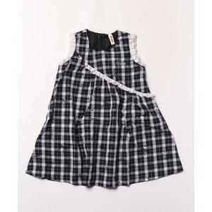 ジャンパースカート ブラックチェック　ジャンパースカート キッズ 子供服 女の子