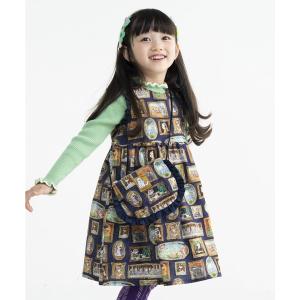 ジャンパースカート ねこ＆スイーツプリントジャンパースカート キッズ 子供服 女の子