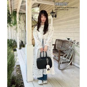 ワンピース 「PEANUTS」スヌーピー総柄ワンピース