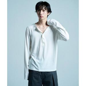 ヘンリーネック tシャツ RIB HENLEY NECK L/S TEE / リブヘンリーネックTEE メンズ レディース