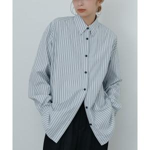 ブラウス シャツ 「WEB限定」「Nuition」ストライプ2WAYシャツ レディース