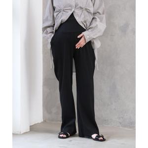 マタニティ 「セルフカット可能」「産前・産後対応」マタニティ／リブフレアパンツ　828737｜ZOZOTOWN Yahoo!店