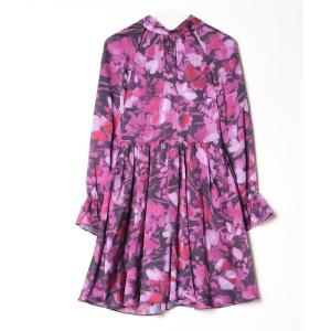 「Ted Baker」 長袖ワンピース 1 パープル レディース